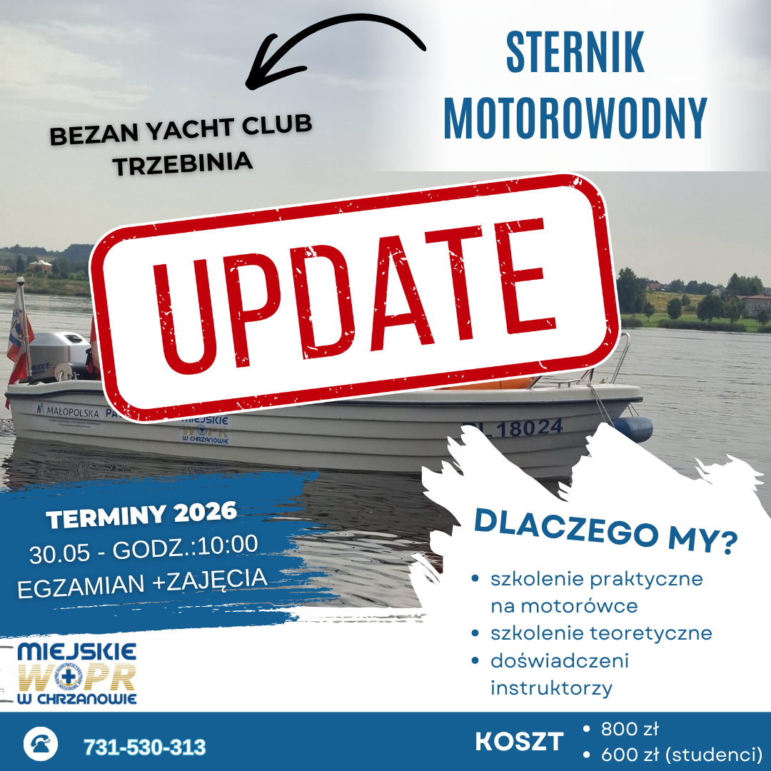 Read more about the article AKTUALIZACJA: Kurs Sternika Motorowodnego